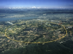 Luftbild des CERN 