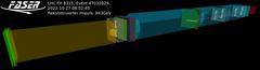 Neutrinoevent im FASER-Detektor